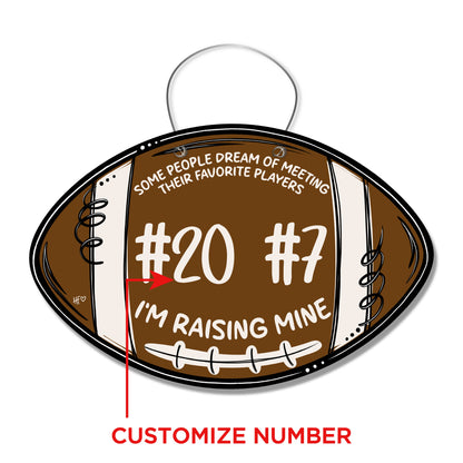 Football Favorite Player (CUSTOM) Door Hanger