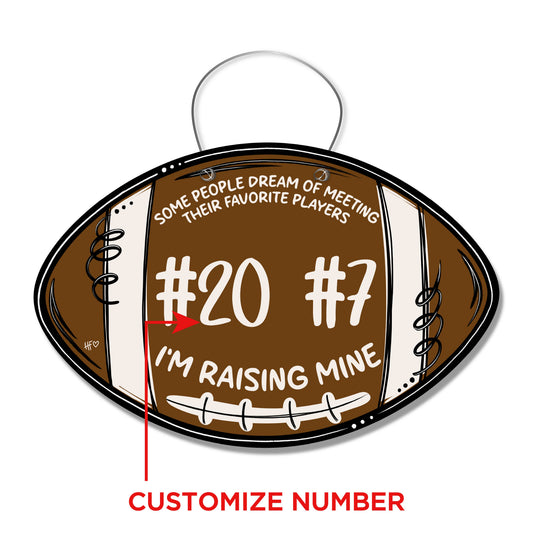 Football Favorite Player (CUSTOM) Door Hanger