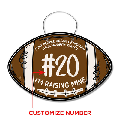 Football Favorite Player (CUSTOM) Door Hanger