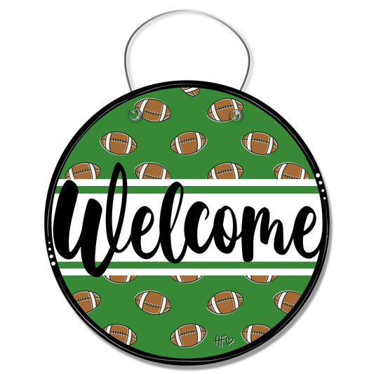Football Welcome Board Door Hanger
