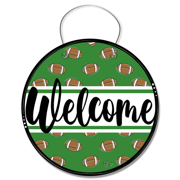 Football Welcome Board Door Hanger