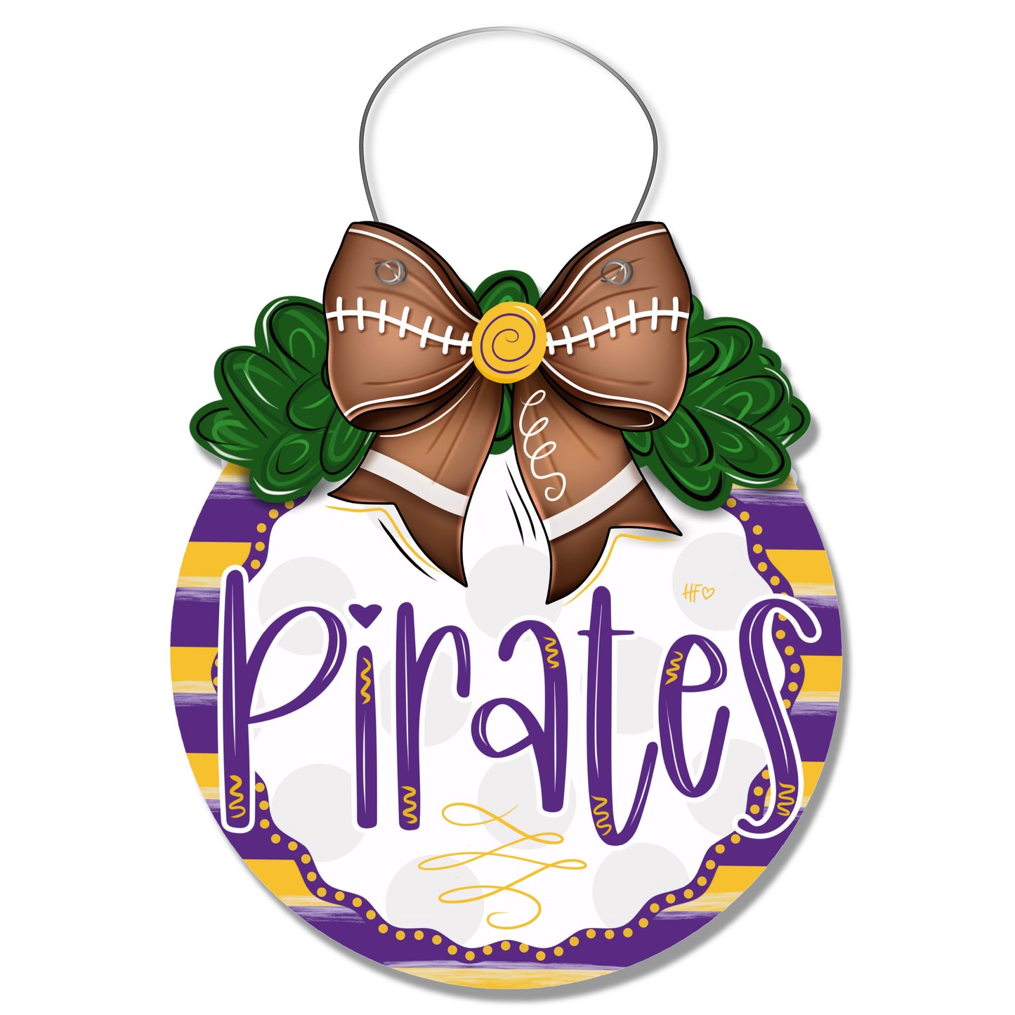 Falling into Purple and Gold Door Hanger