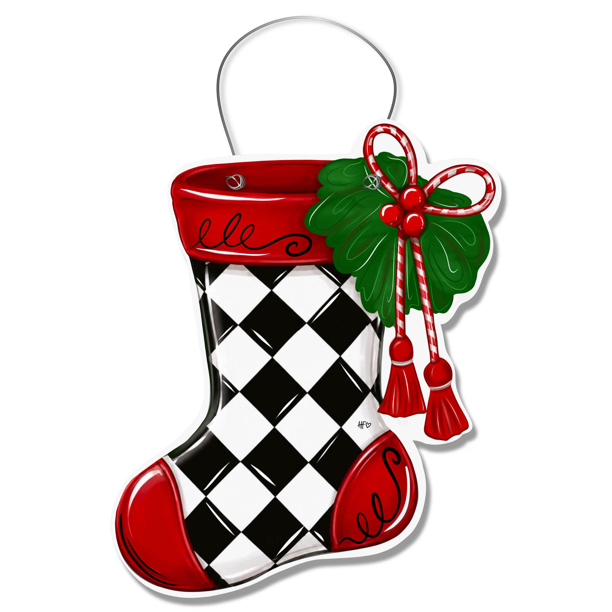 Festive Stocking Door Hanger