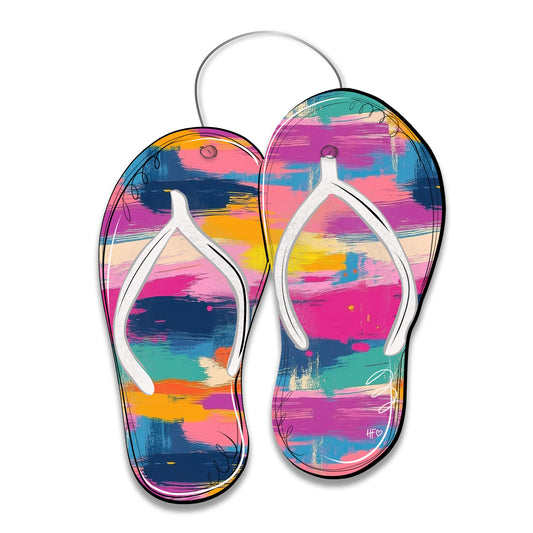 Boardwalk Brush Flip Flops Door Hanger