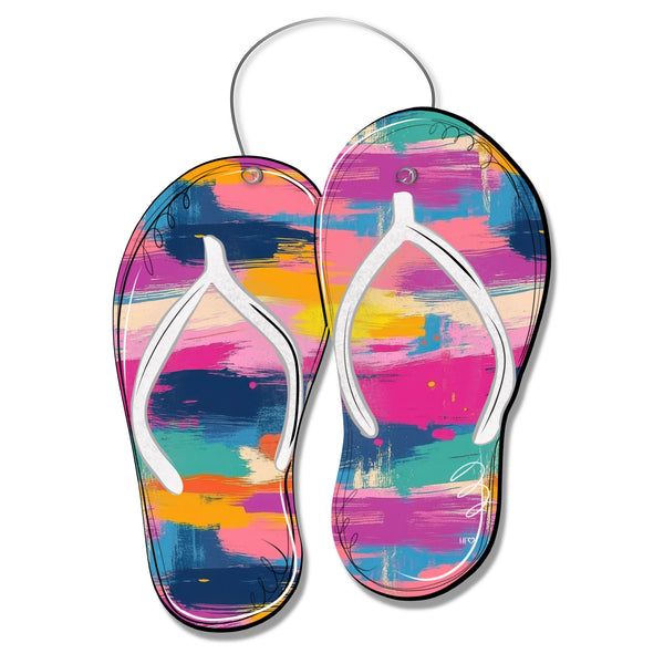Boardwalk Brush Flip Flops Door Hanger