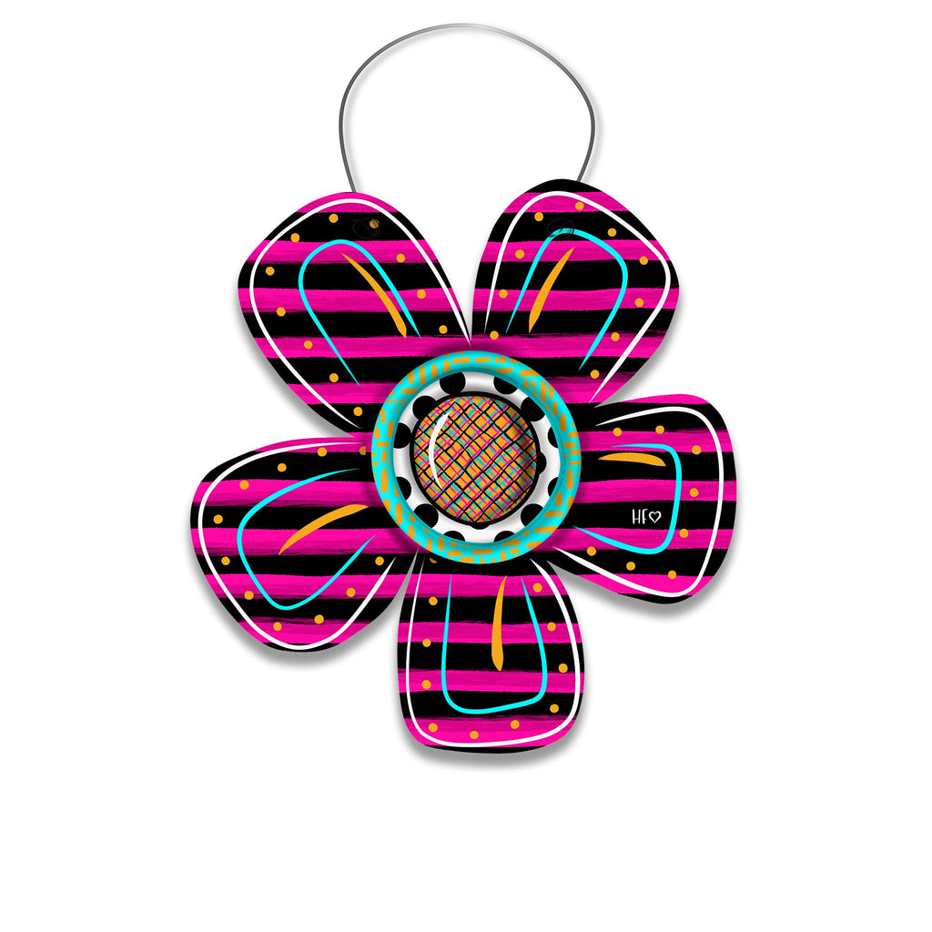 Spring Color Burst Flower Door Hanger