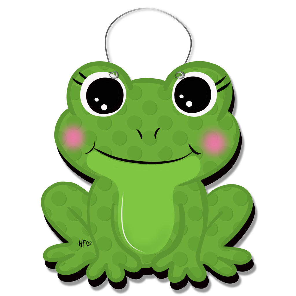 Cute Frog Door Hanger