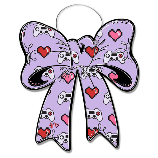 Gamer Girl Bow Door Hanger