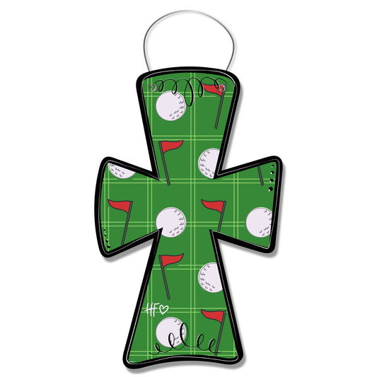 Retro Golf Cross Door Hanger