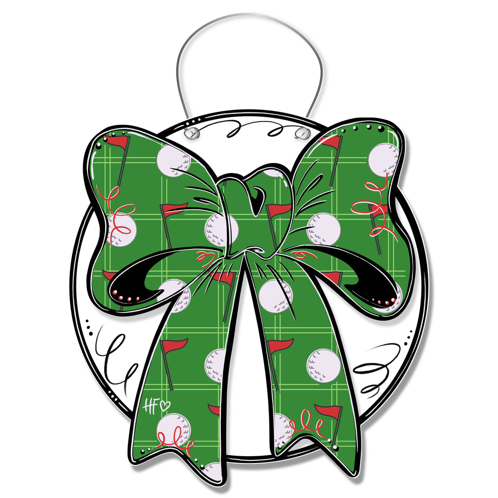 Retro Golf Bow Door Hanger