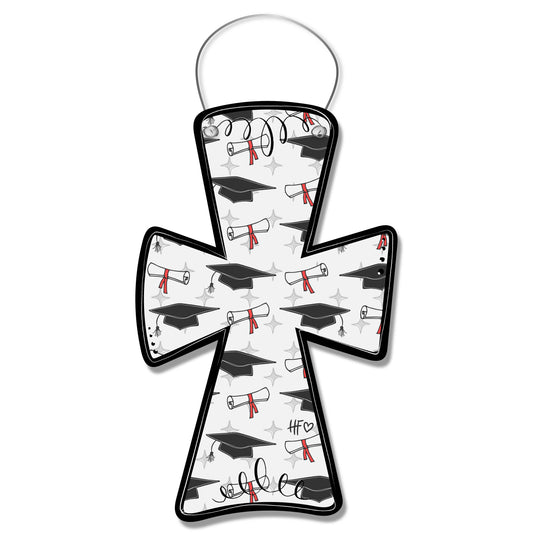 Graduation Blessings Cross Door Hanger