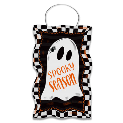 Ghost Spooky Halloween Rectangle Door Hanger