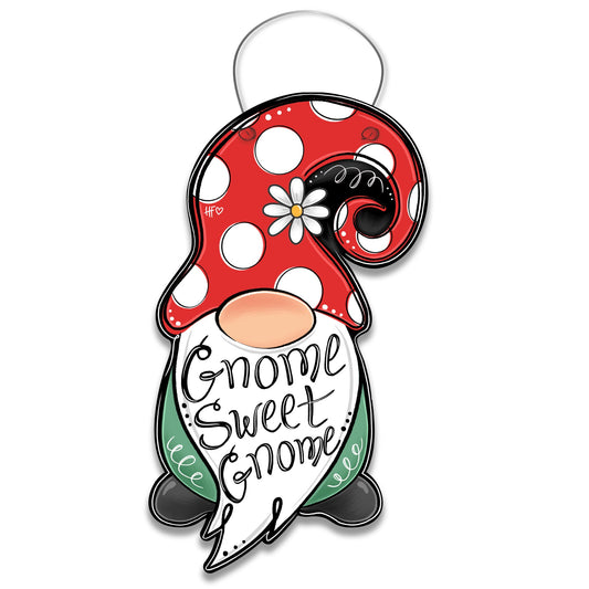 Gnome Sweet Gnome Door Hanger
