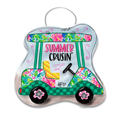 Summer Cruisin' Golf Cart Door Hanger