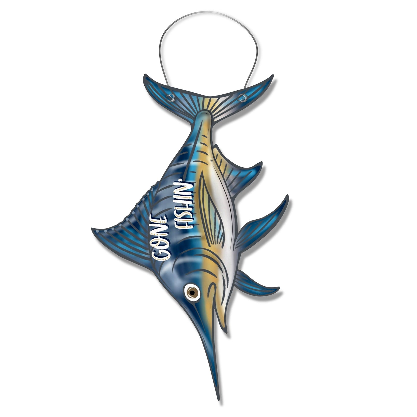 Gone Fishin Marlin Door Hanger