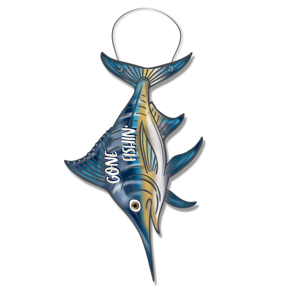 Gone Fishin Marlin Door Hanger
