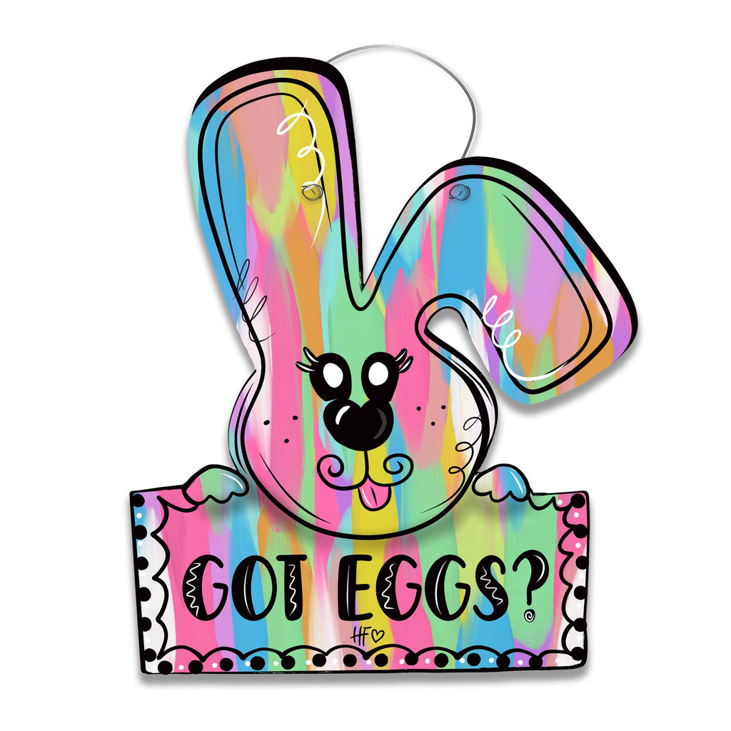 Got Eggs Easter Bunny Door Hanger