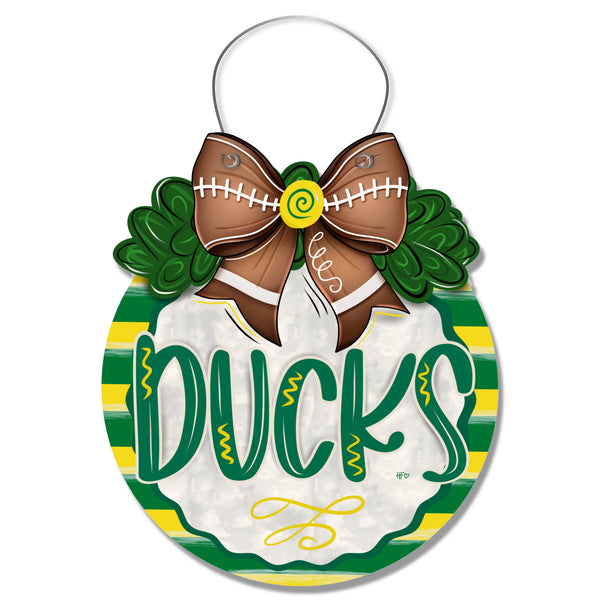Green and Yellow Season Door Hanger