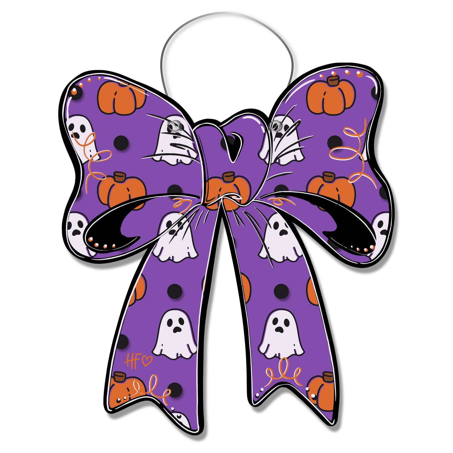 Halloween Bow Door Hanger