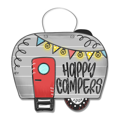 Happy Campers Door Hanger