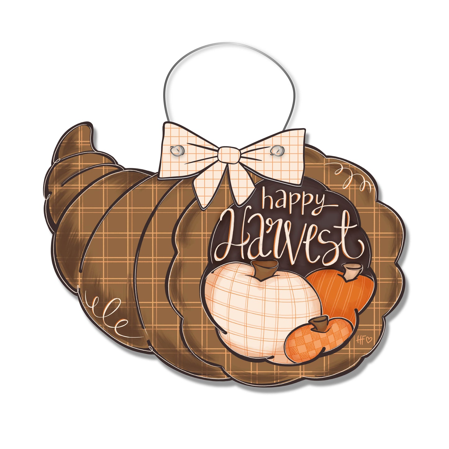 Happy Harvest Thanksgiving Door Hanger
