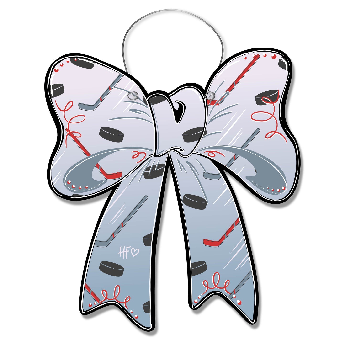 Hockey Pattern Bow Door Hanger