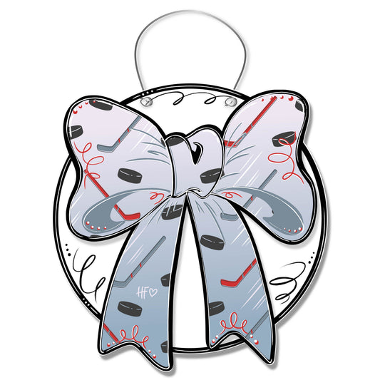 Hockey Pattern Bow Door Hanger