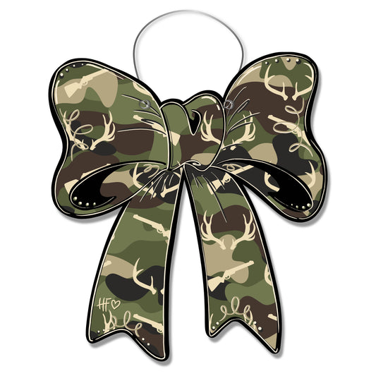 Big Buck Camo Bow Door Hanger