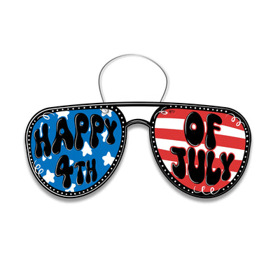 Happy 4th of July Glasses Door Hanger