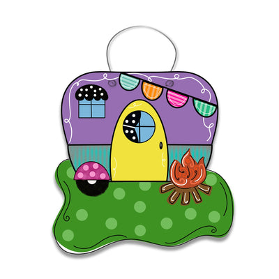 Happy Campers Door Hanger