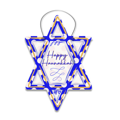 Happy Hanukkah Star Door Hanger