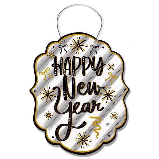 Happy New Year Door Hanger