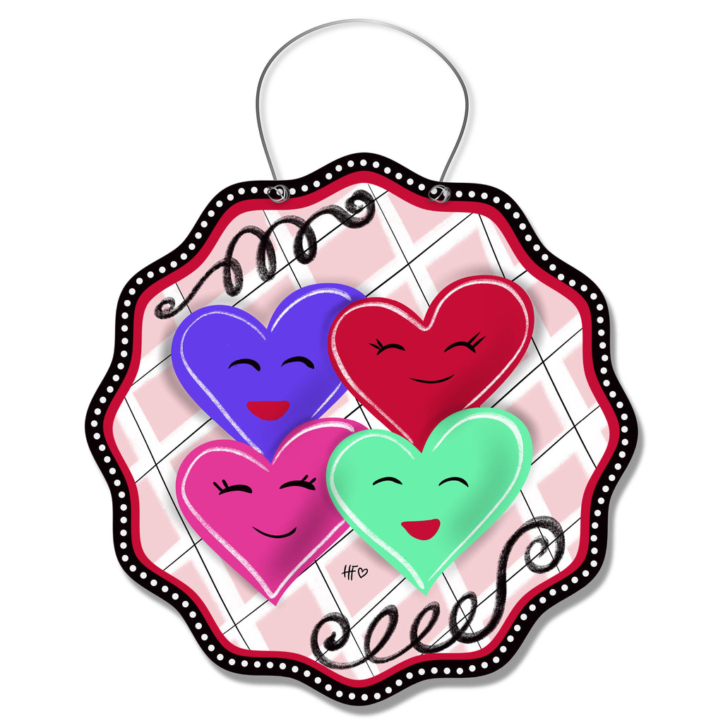 Heart Besties Door Hanger