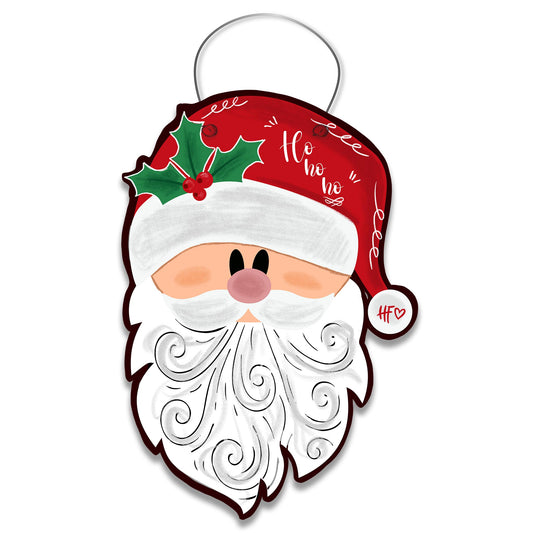 Ho-Ho-Ho Cute Santa Door Hanger