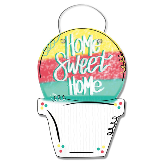Home Sweet Home Snowball Door Hanger