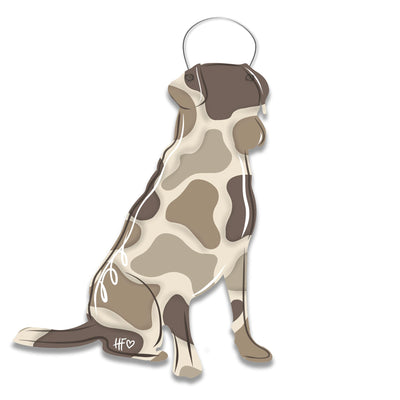 Hunting Dog Camo Door Hanger
