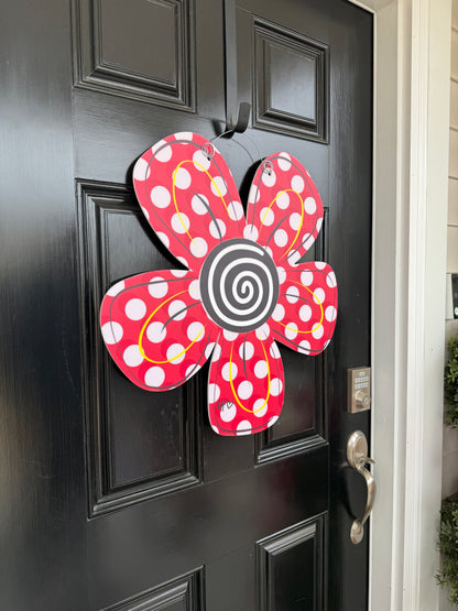 Polkadot Daisy Door Hanger