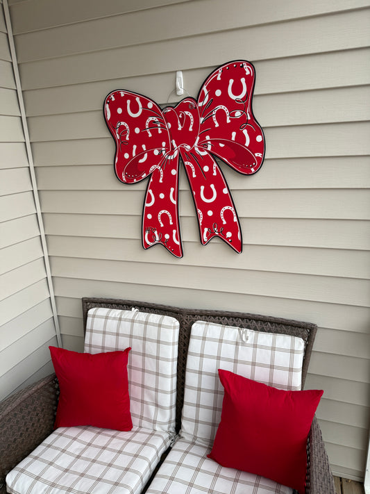 Horseshoe Bow Door Hanger