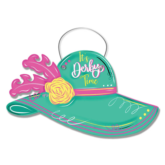 It's Derby Time Floppy Derby Hat Door Hanger