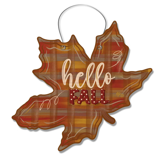 It's Fall Y'all Autumn Leaf Door Hanger