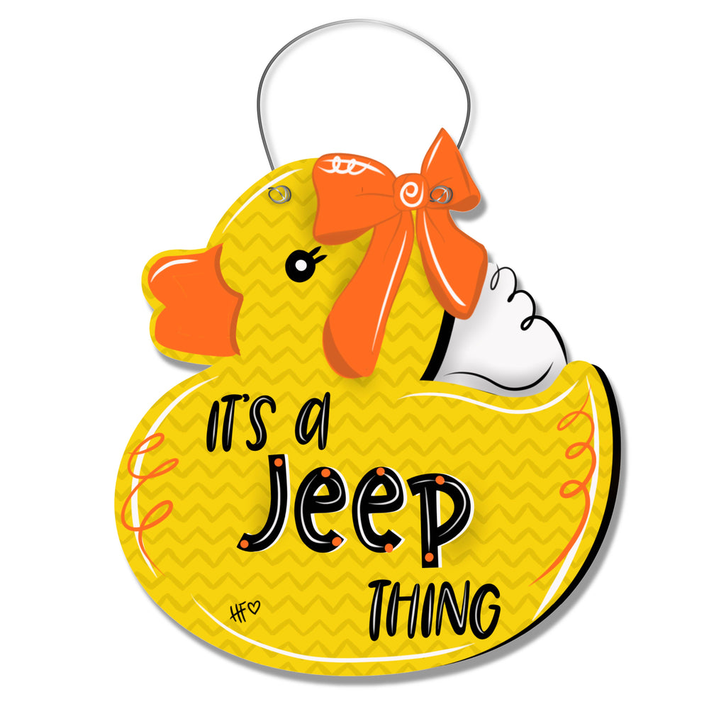 It's a Jeep Thing Duck Door Hanger