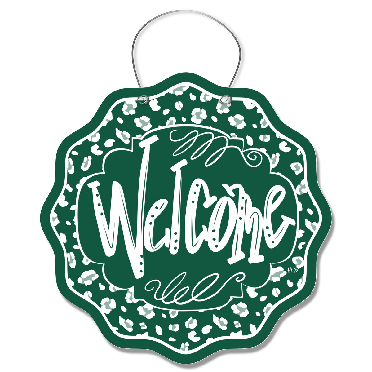 Jets Leopard Welcome Door Hanger