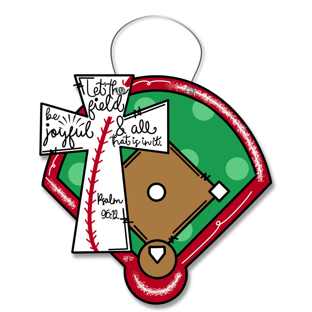 Joyful Field Cross Door Hanger