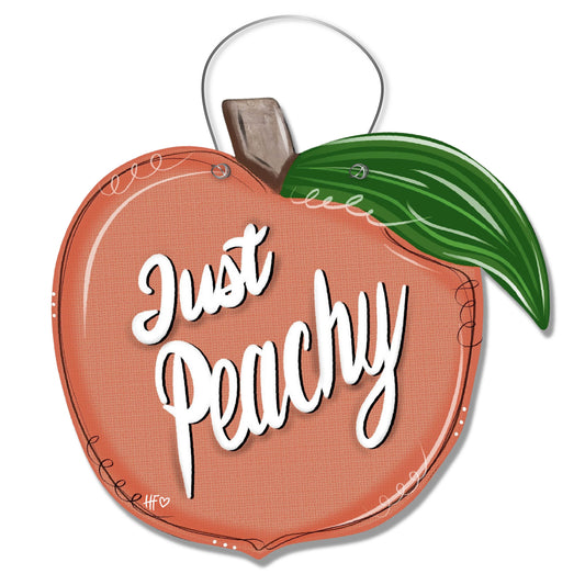 Just Peachy Door Hanger