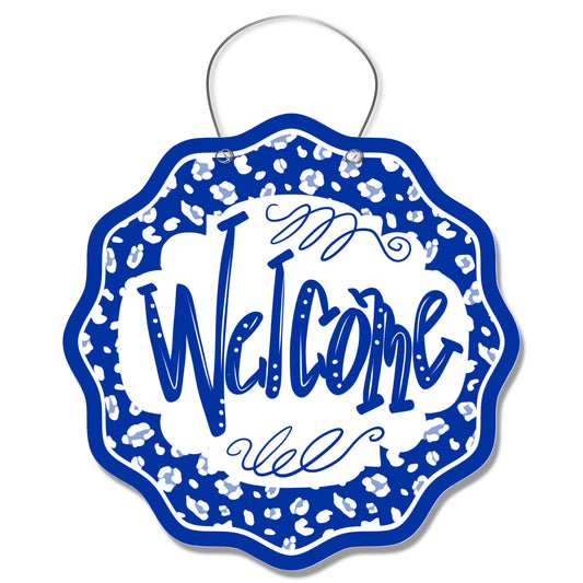 Kentucky Leopard Welcome Door Hanger