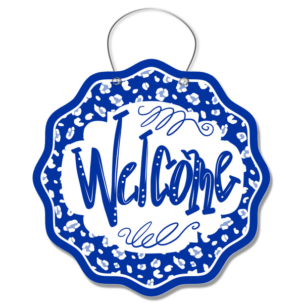 Kentucky Leopard Welcome Door Hanger