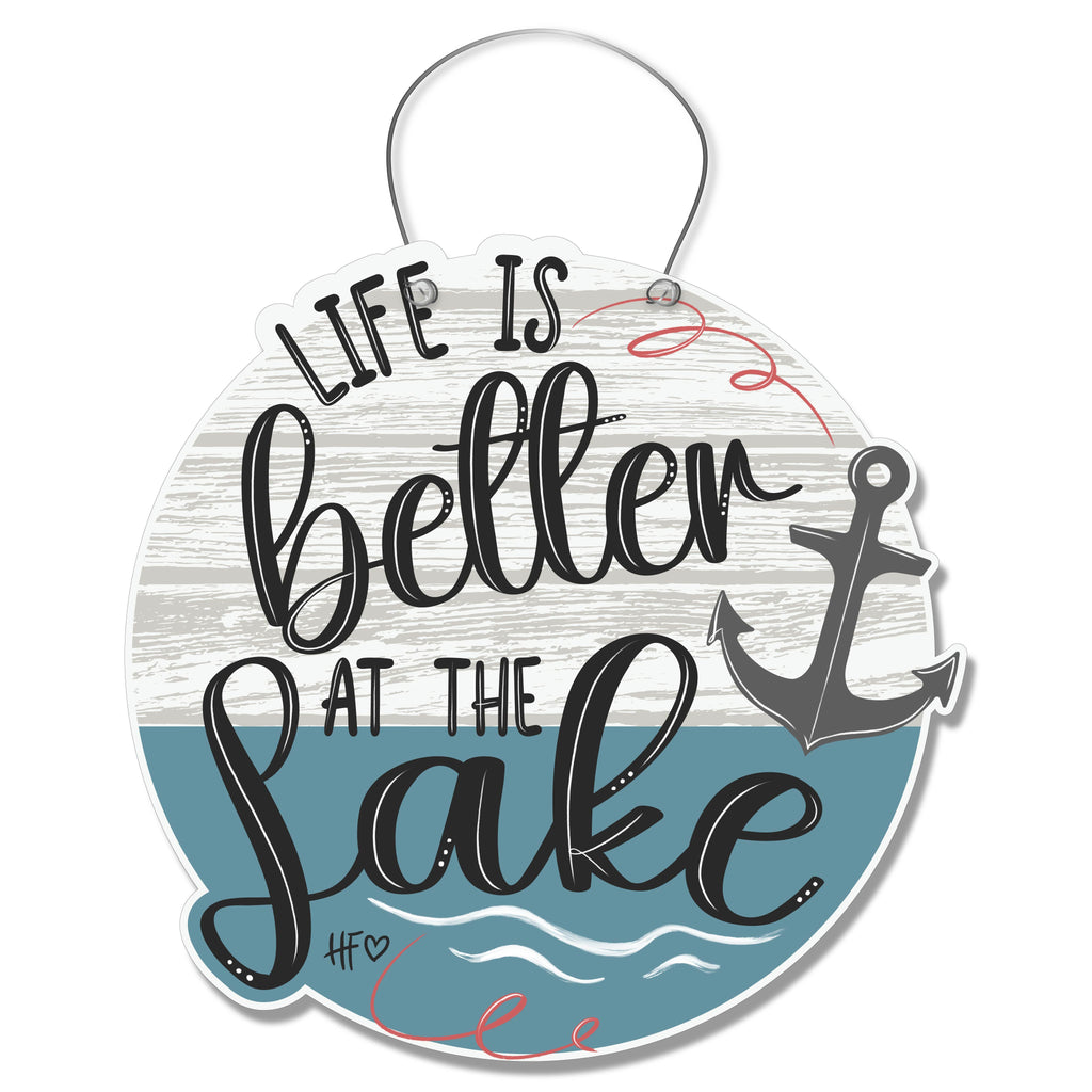 Life is better at the Lake Door Hanger