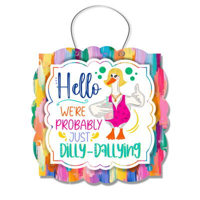 Lazy Mama Goose Door Hanger