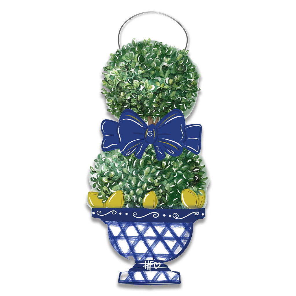 Lemon Topiary Door Hanger