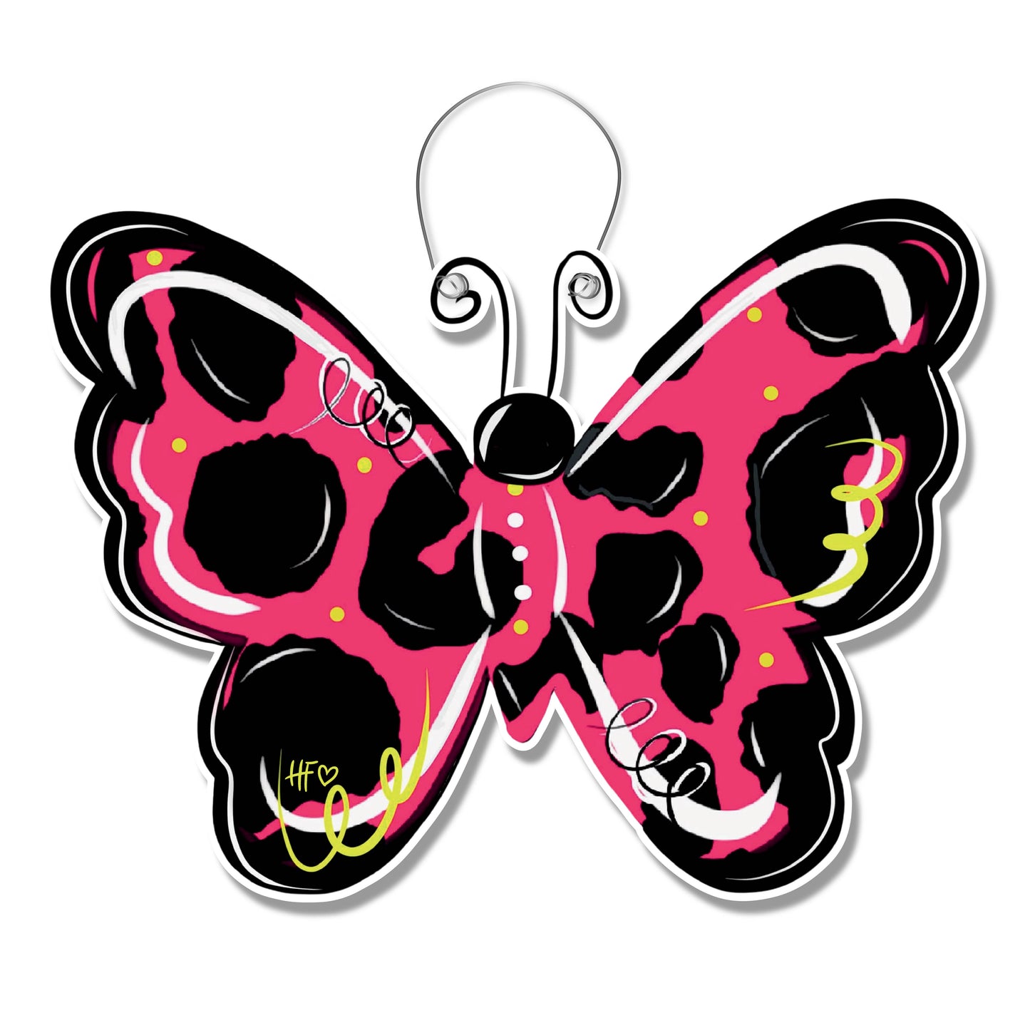 Leopard Luxe Butterfly Door Hanger